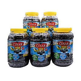 Orta Boy Siyah Zeytin Az Tuzlu 2 Kg X 5 Adet= 10 Kg