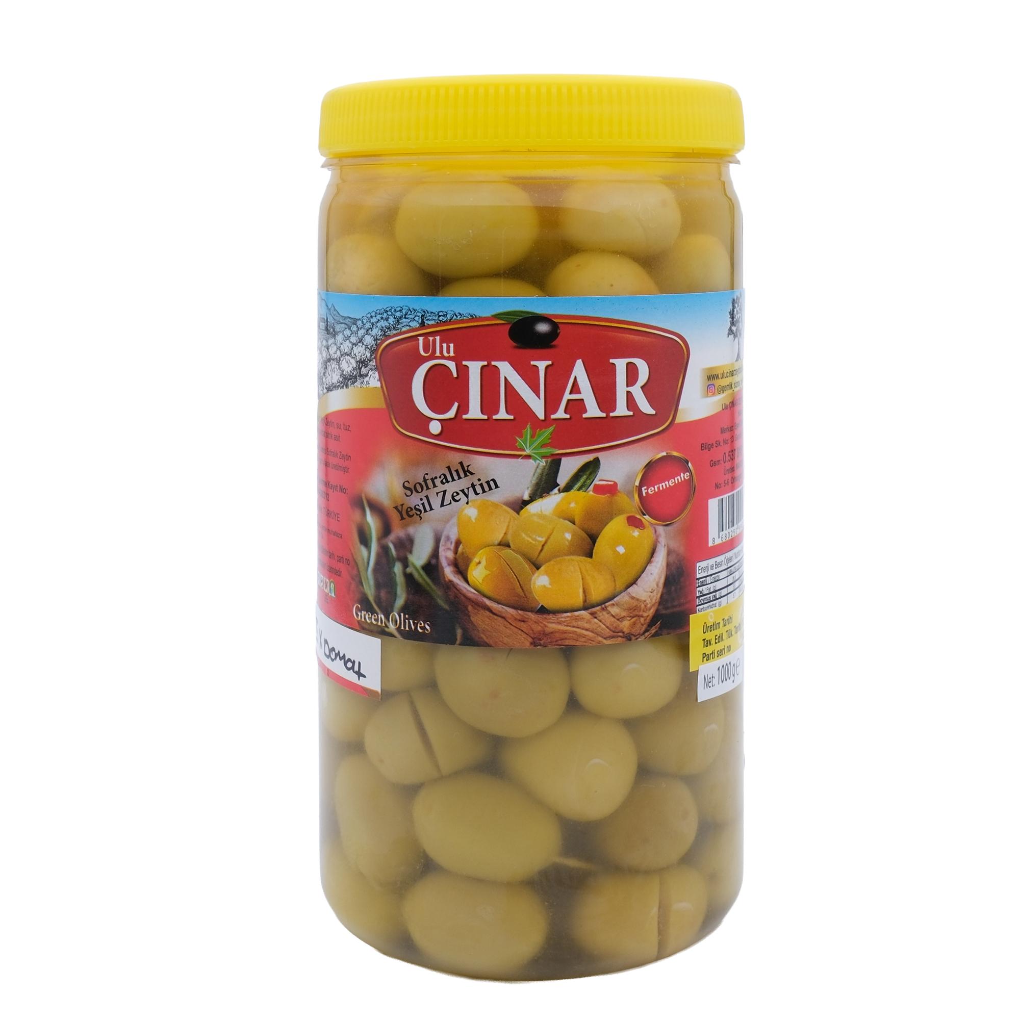 5X Domat Kırma Yeşil Zeytin (Duble İri̇ Boy) 1 Kg