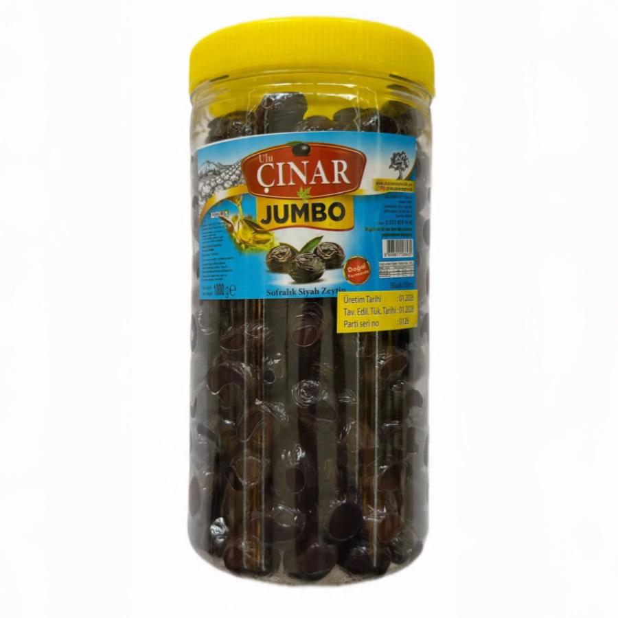 JUMBO Siyah Zeytin ORTA Tuzlu 1 Kg
