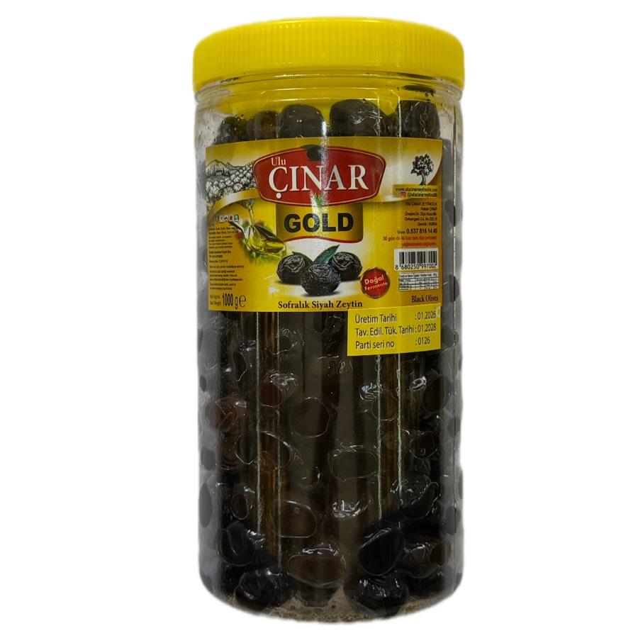 Gold Siyah Zeytin Az Tuzlu 1 Kg