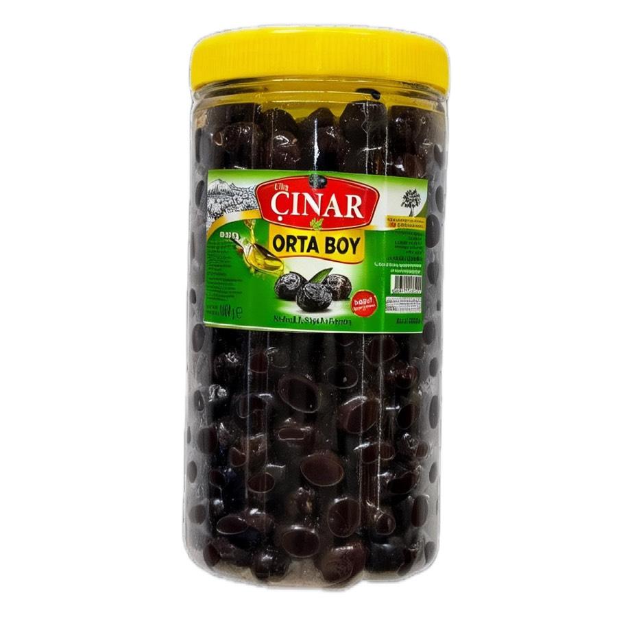 ORTA Boy - Siyah Zeytin Az Tuzlu  1 Kg