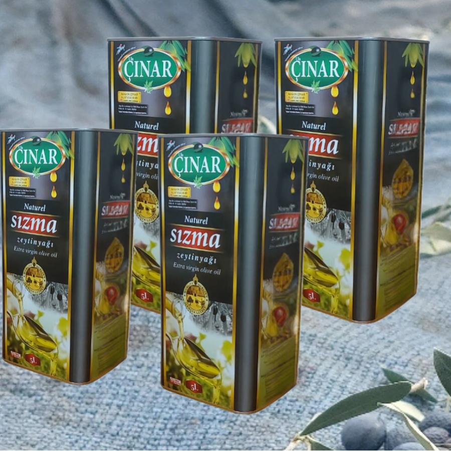 Olgun Hasat Naturel Sızma Zeytinyağı 5 Lt× 4 Adet= 20 Lt