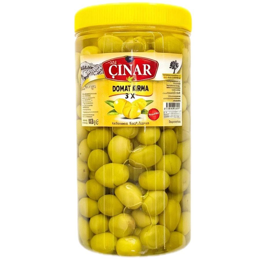 3X Domat Kırma  Yeşil Zeytin  1 Kg